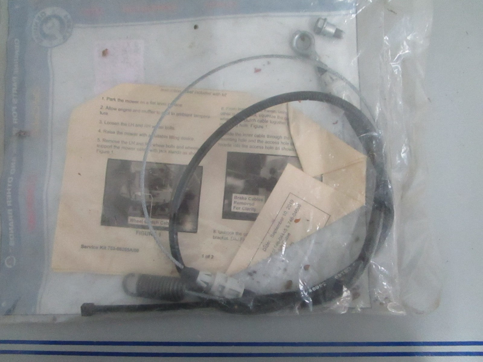 *NEW OEM* 0820 MTD Clutch Cable Kit 753-08265A