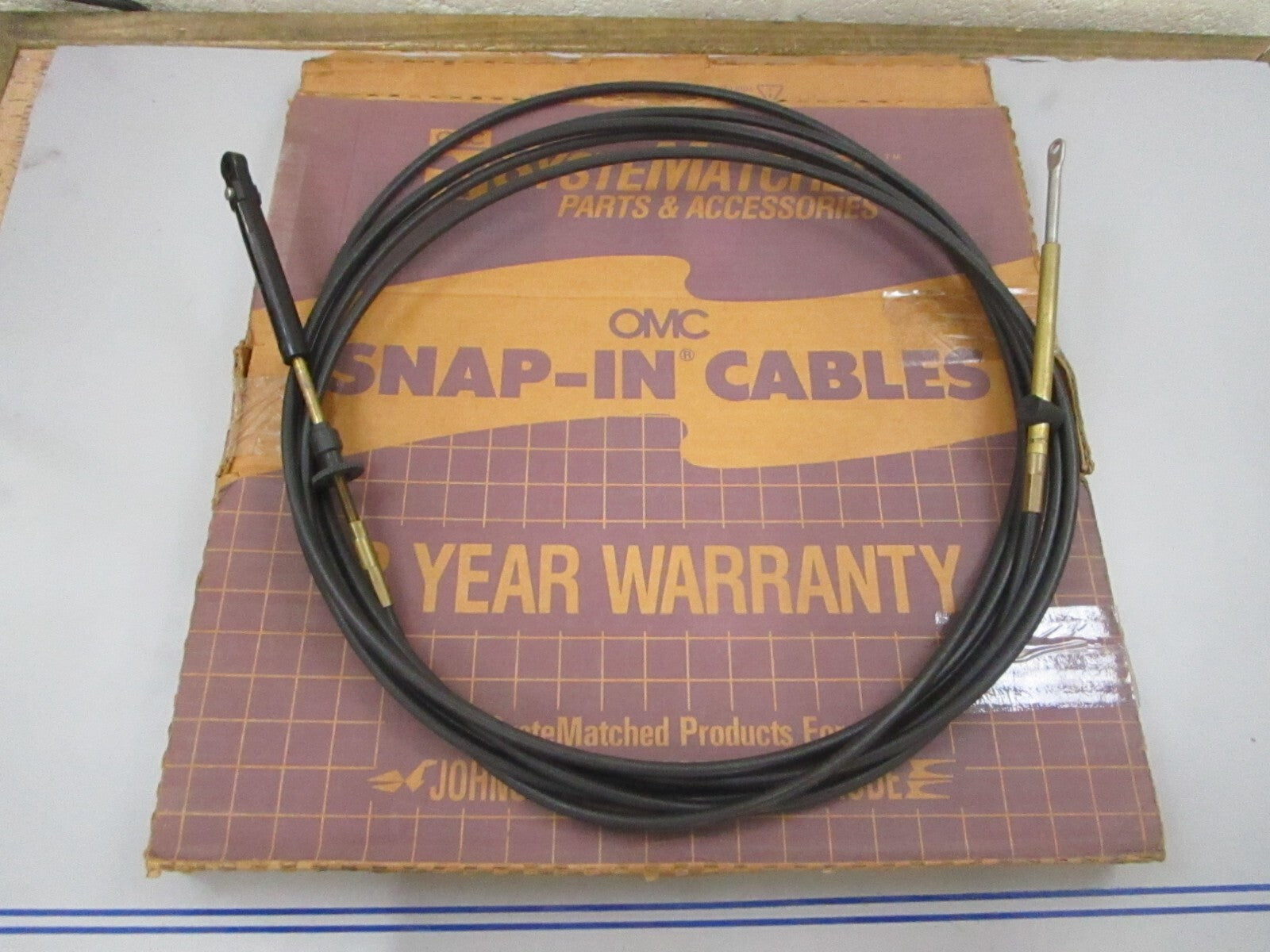 *NEW OEM* 0780 OMC Johnson Evinrude 22FT (6.7M) Snap-In Cable 173122 0173122