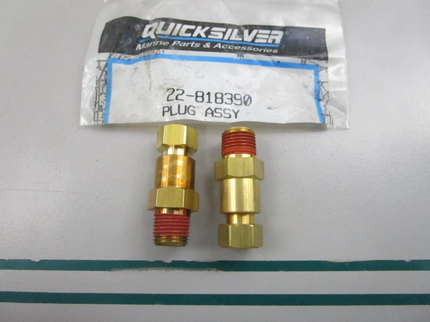 NEW OEM (LOT OF 2) 22-818390 Mercury Quicksilver Drain Cock 0810