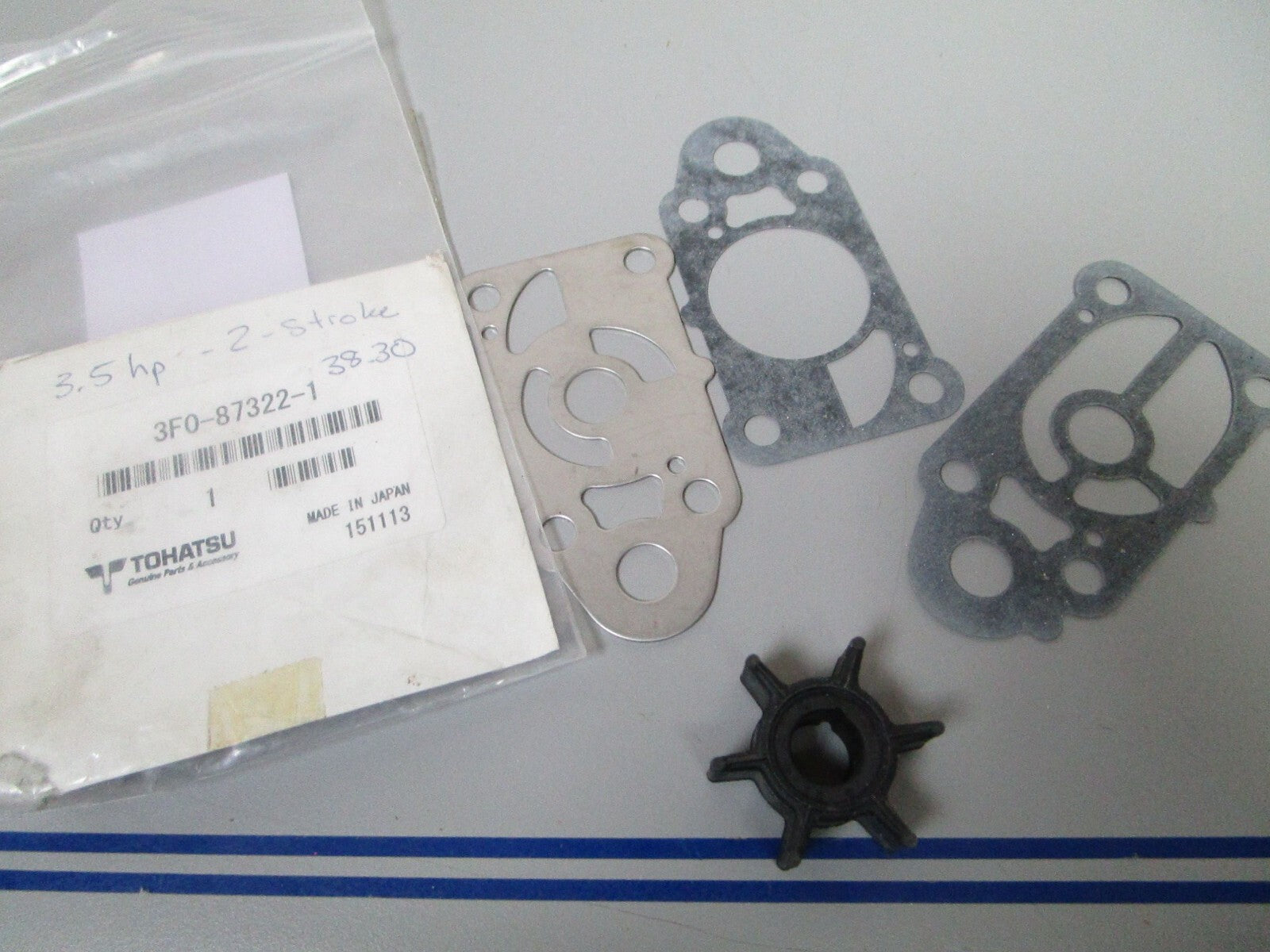 *NEW OEM* 0770 Nissan Tohatsu Water Pump Repair Kit 3F0-87322-1