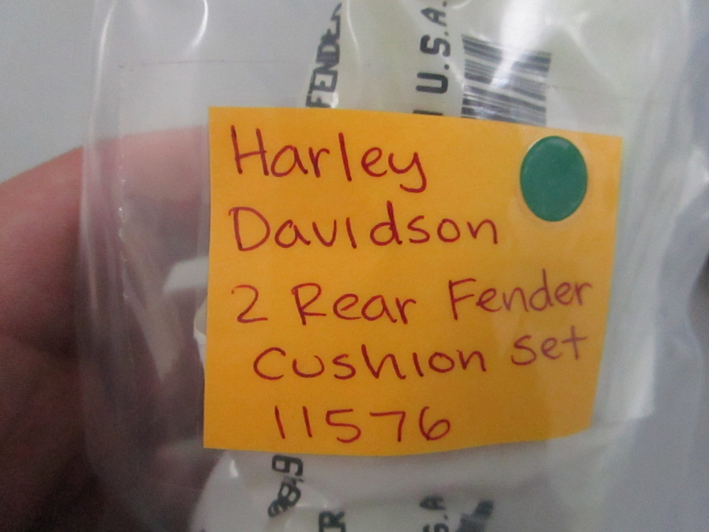 NEW OEM 11576 Harley Davidson 2 Rear Fender Cushion Set 0810