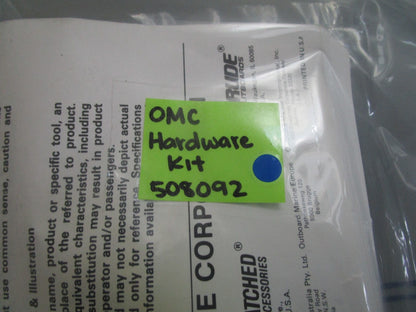 *NEW OEM* 0810 OMC Johnson Evinrude Hardware Kit 508092 0508092