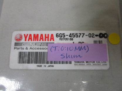 *NEW OEM* 0810 Yamaha (T:0.10MM) Shim 6G5-45577-02-00