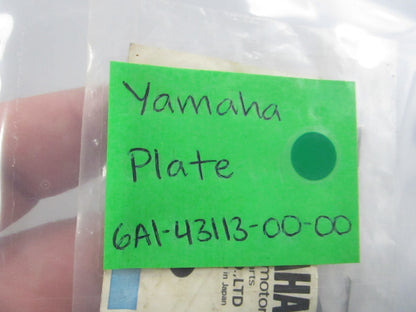 NEW OEM 6A1-43113-00-00 Yamaha Plate 0810