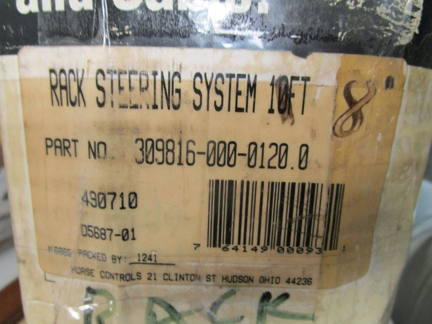 *NEW OEM* 0720 Morse Controls Rack Steering System 309816-000-0120