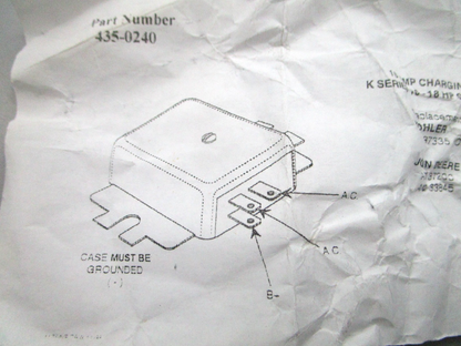 NEW Stens 435-024 Regulator Replaces: Kohler 237335 0810