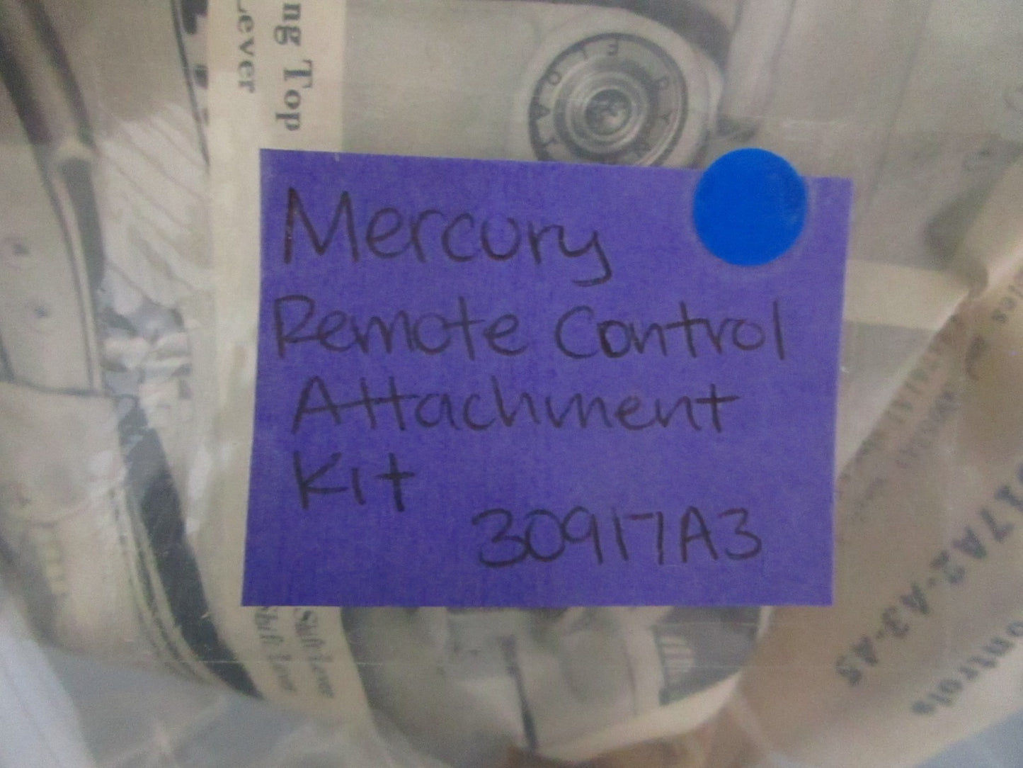 NEW OEM 30917A3 Mercury Quicksilver Remote Control Attachment Kit 0820