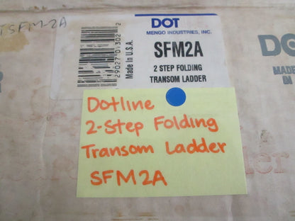 *NEW OEM* 0820 Dotline 2-Step Folding Transom Ladder SFM-2A