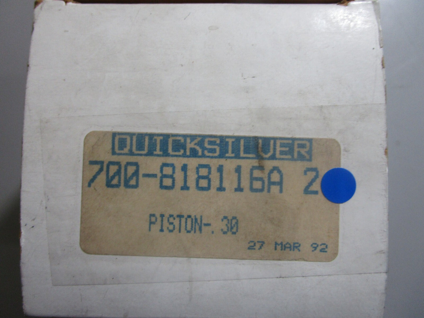 *NEW OEM* 0810 Mercury Quicksilver Piston-.30 700-818116A2