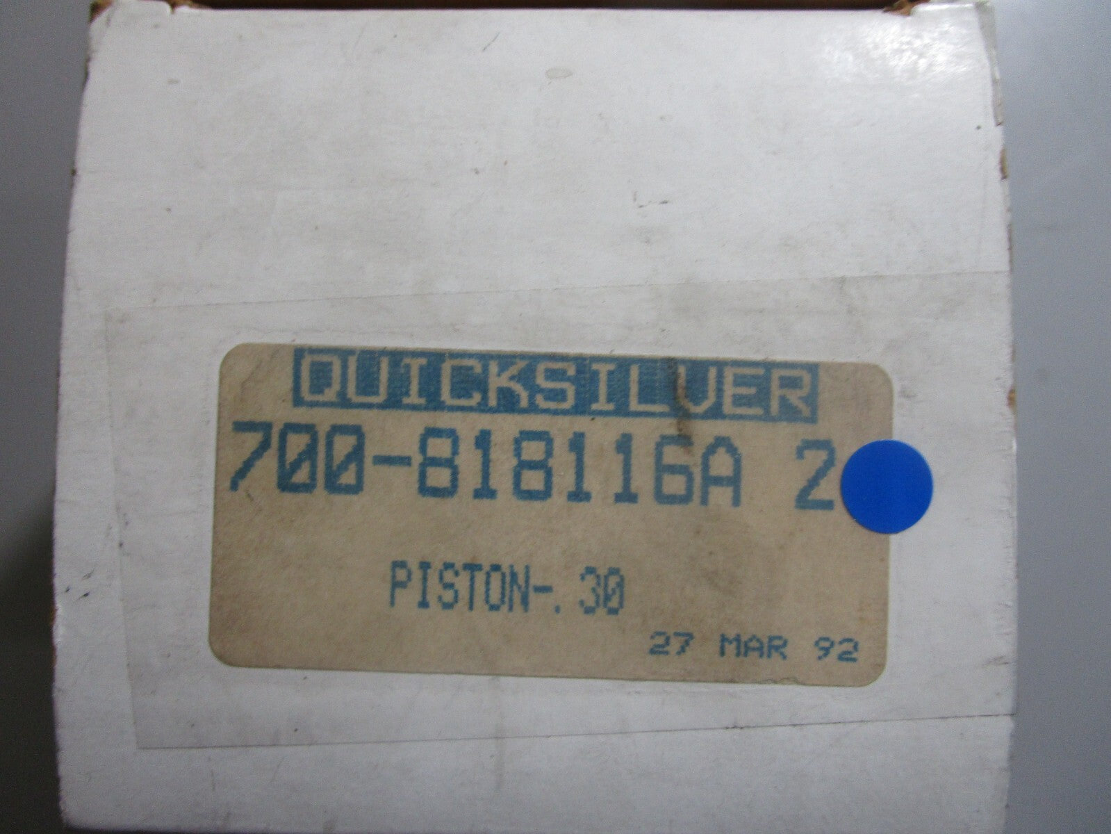 *NEW OEM* 0810 Mercury Quicksilver Piston-.30 700-818116A2