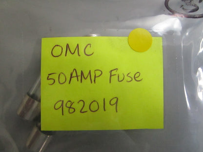 *NEW OEM* (LOT OF 3) 0810 OMC Johnson Evinrude 50 AMP Fuse 982019 0982019