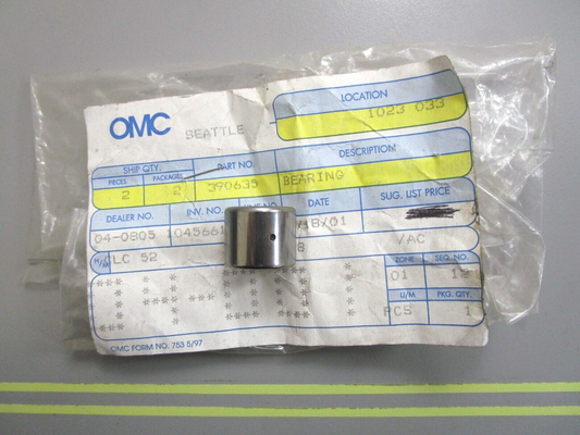 *NEW OEM* 0750 OMC Johnson Evinrude BEARING 390635 0390635