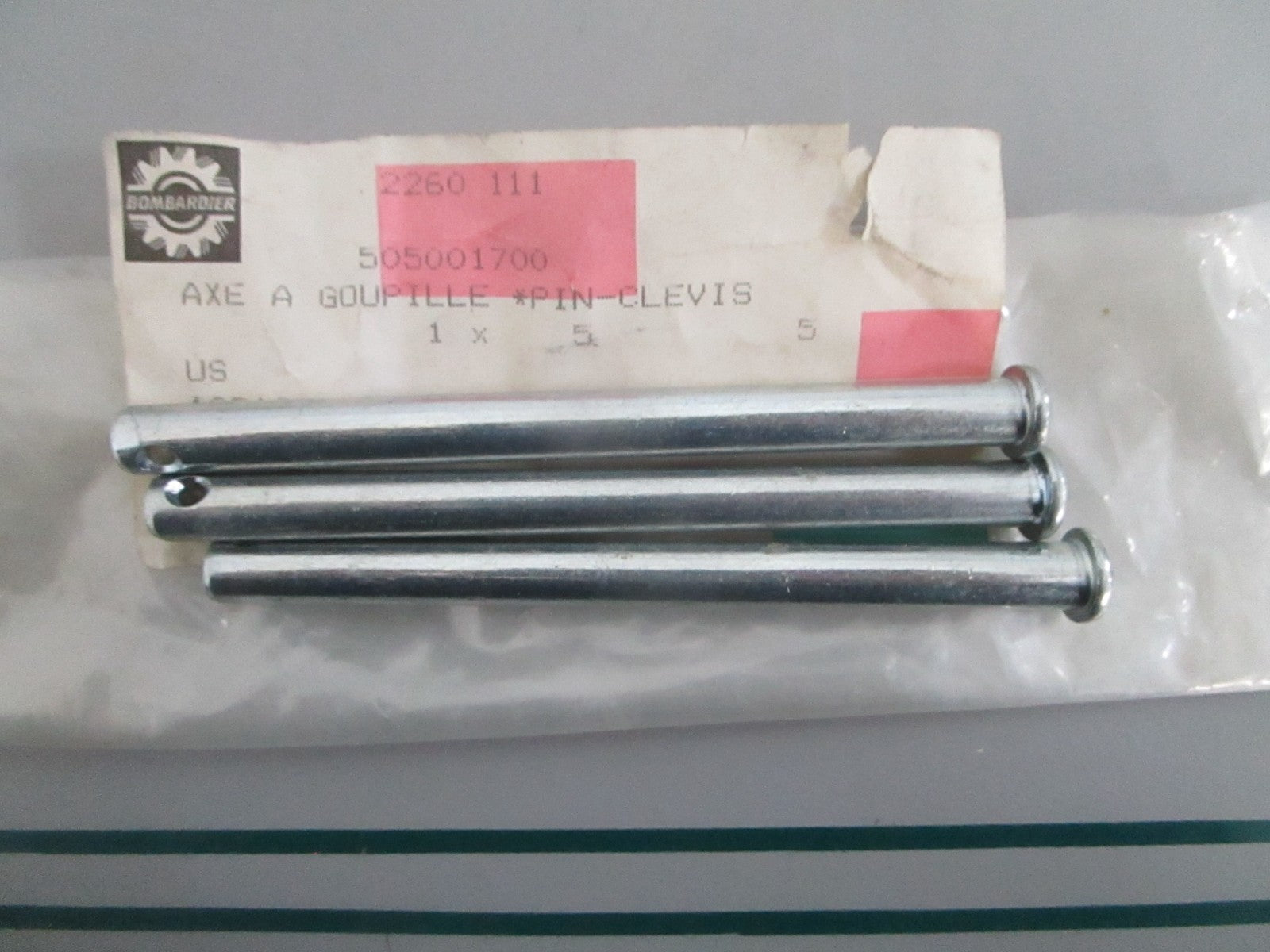 NEW OEM (LOT OF 3) 505001700 Ski-Doo Clevis Pin 0820