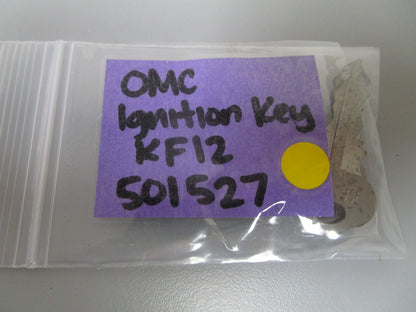 *NEW OEM* 0810 OMC Johnson Evinrude Ignition Key KF12 501527 0501527
