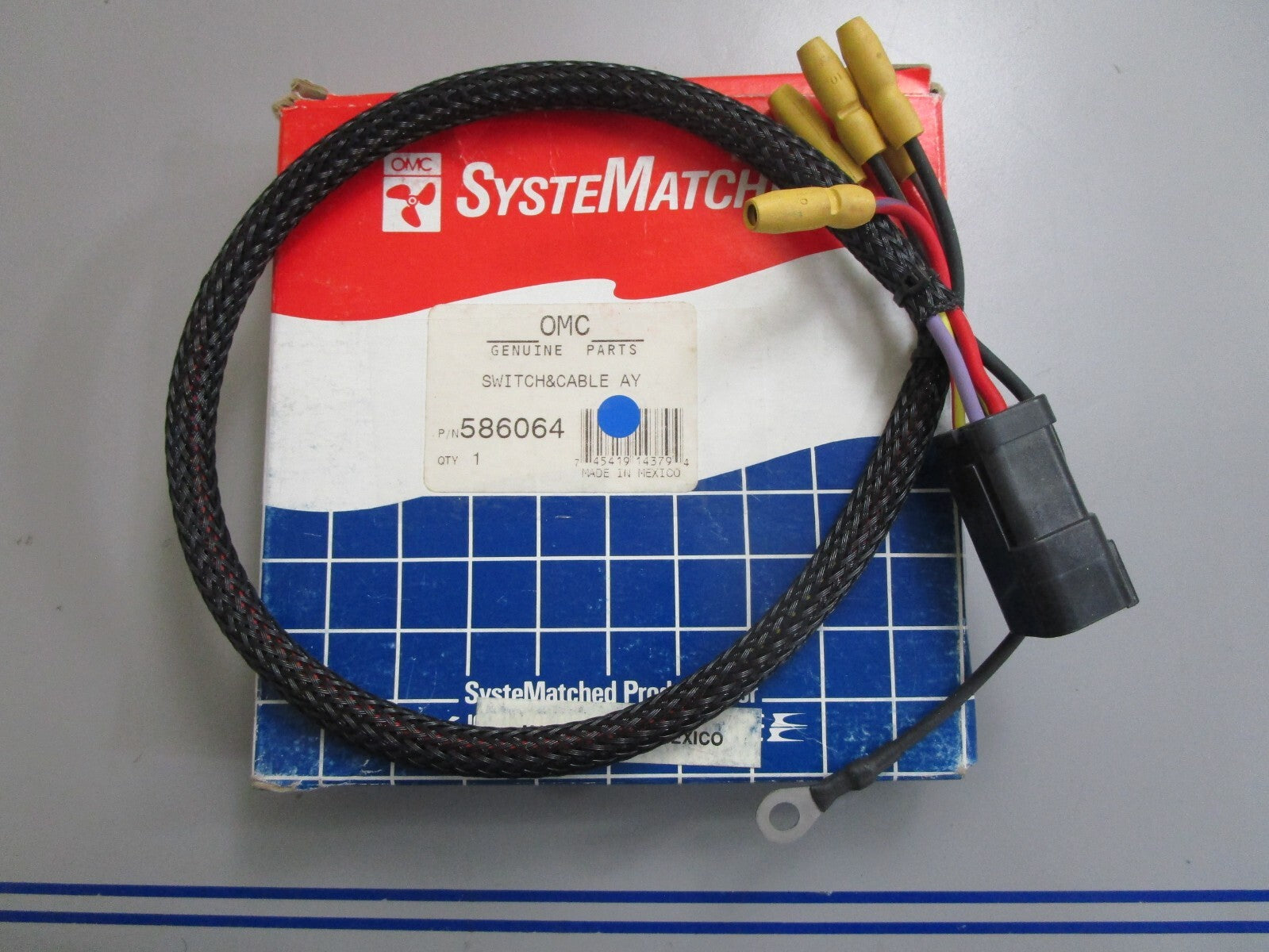 *NEW OEM* 0820 OMC Johnson Evinrude Switch & Cable Ay 586064 0586064