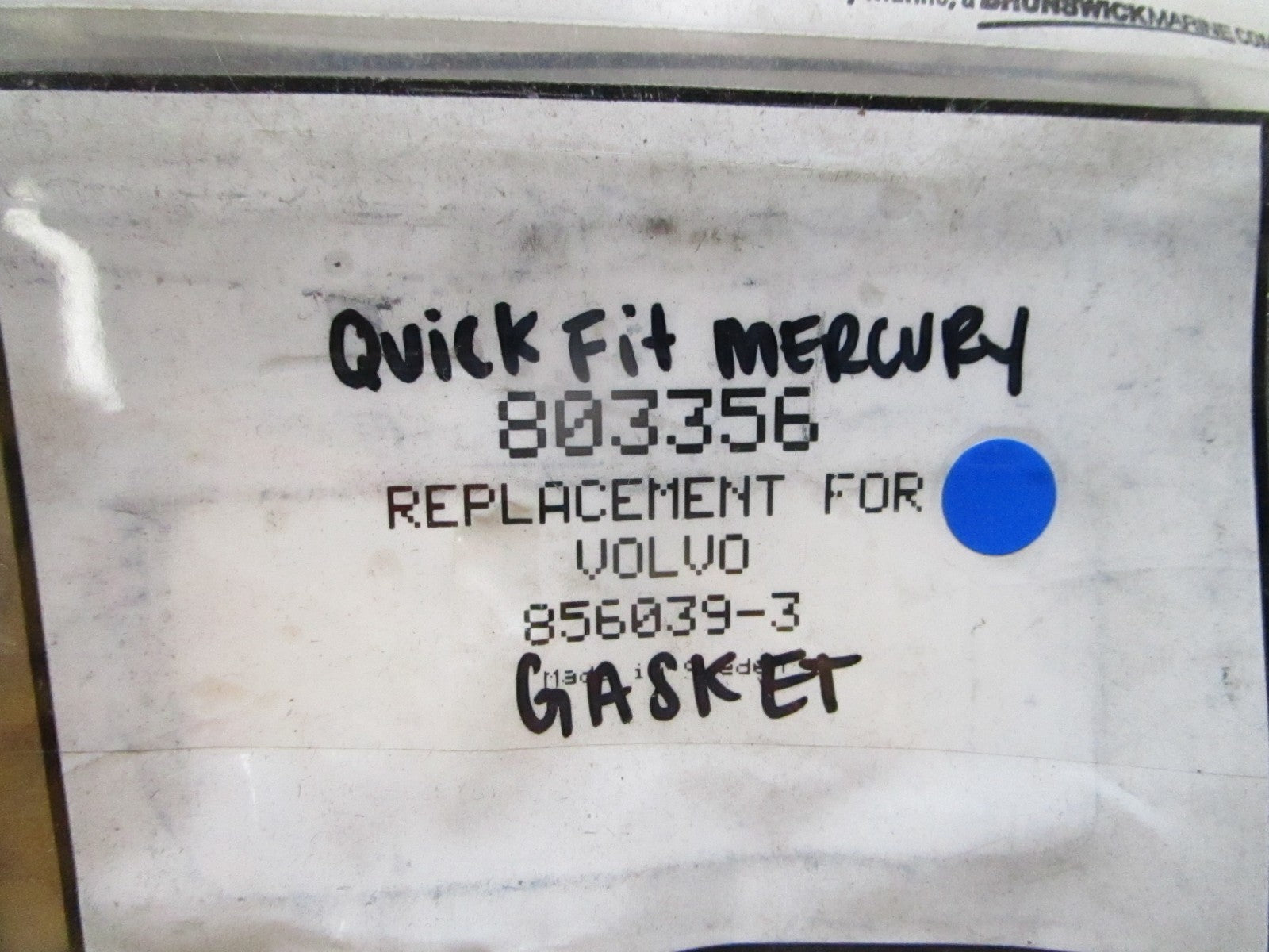 *NEW OEM* 0810 QuickFit Mercury 803356 Replaces: Volvo 856039-3