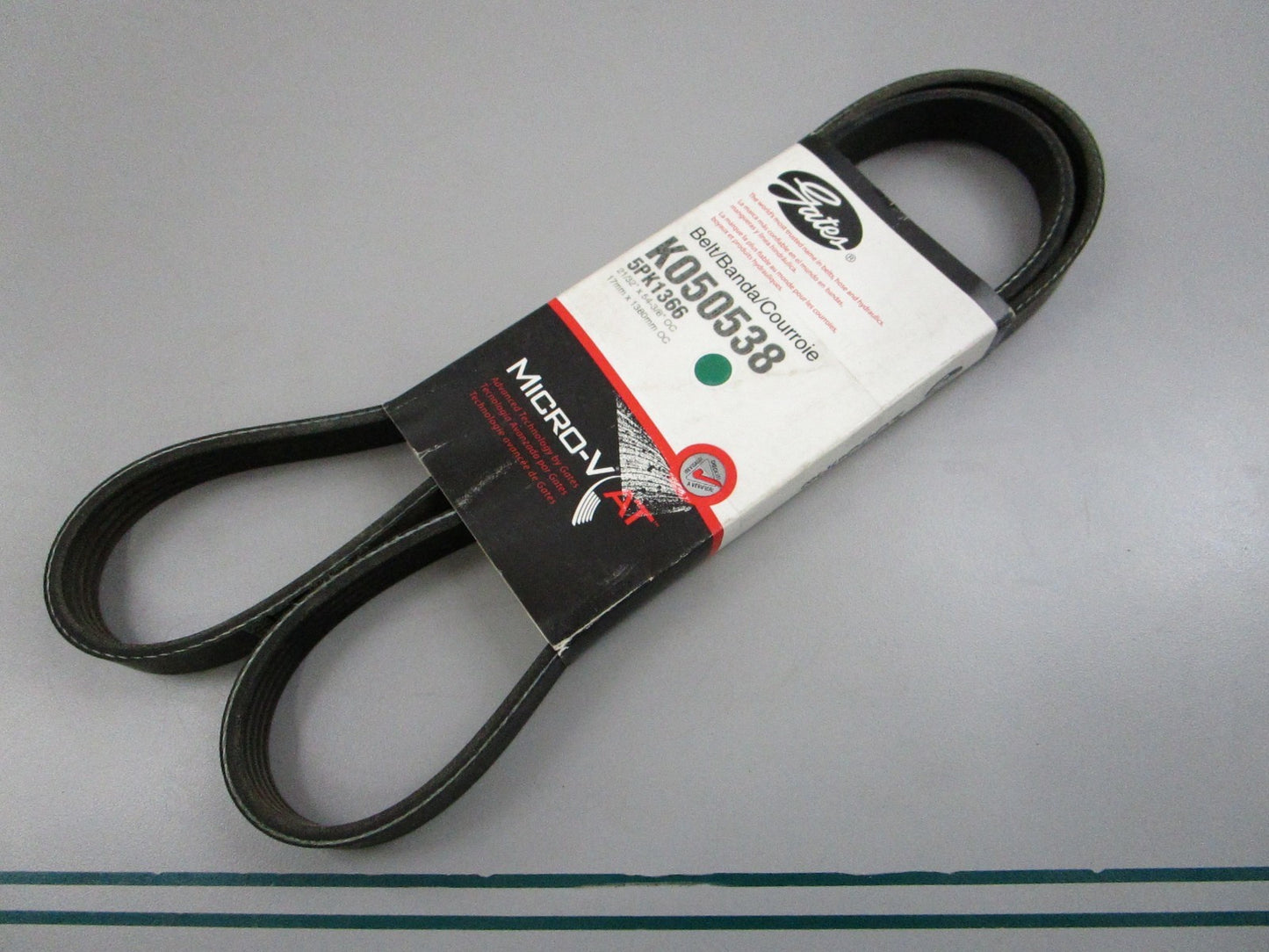 Gates K050538 Micro-V Serpentine Belt 5-Rib 54.3in NEW 0810