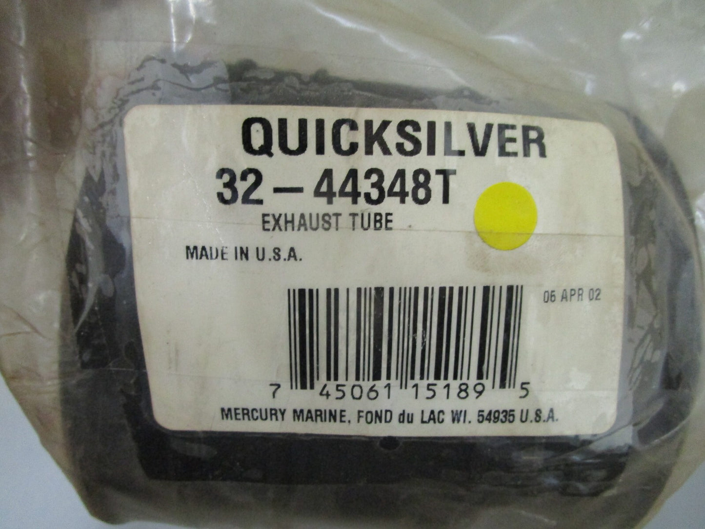 *NEW OEM* 0810 Mercury Quicksilver Exhaust Tube 32-44348T