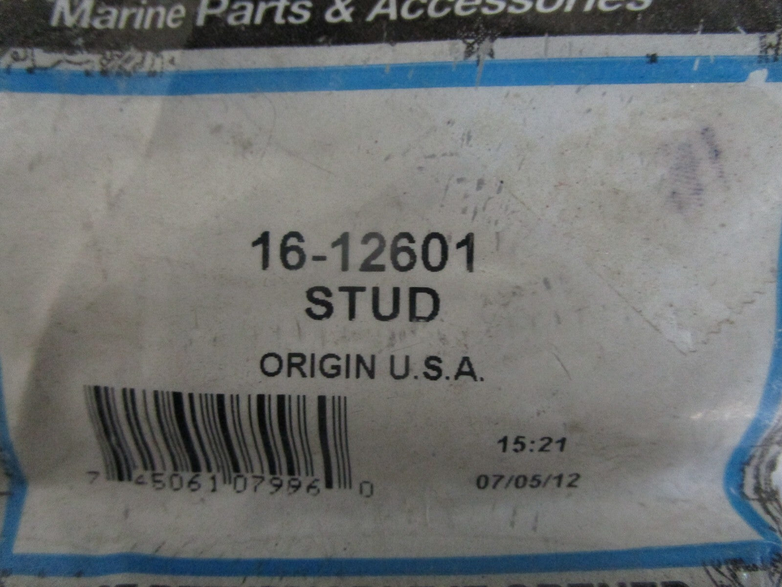 *NEW OEM* 0810 Mercury Quicksilver Stud 16-12601