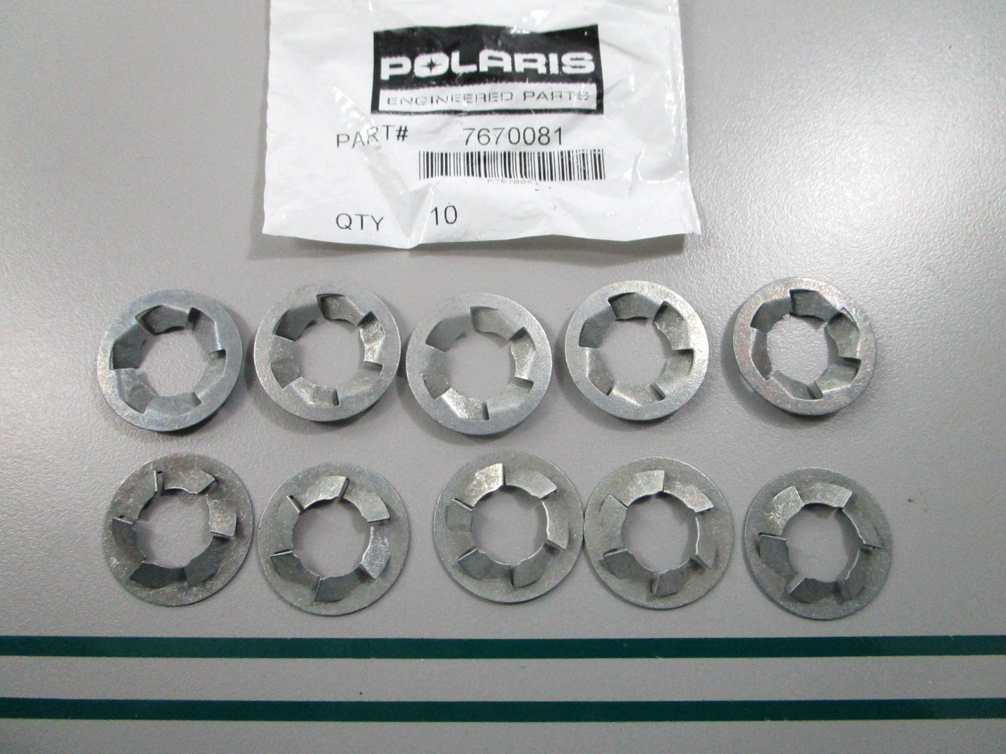 NEW OEM (LOT OF 10) 7670081 Polaris Push Nut 0810