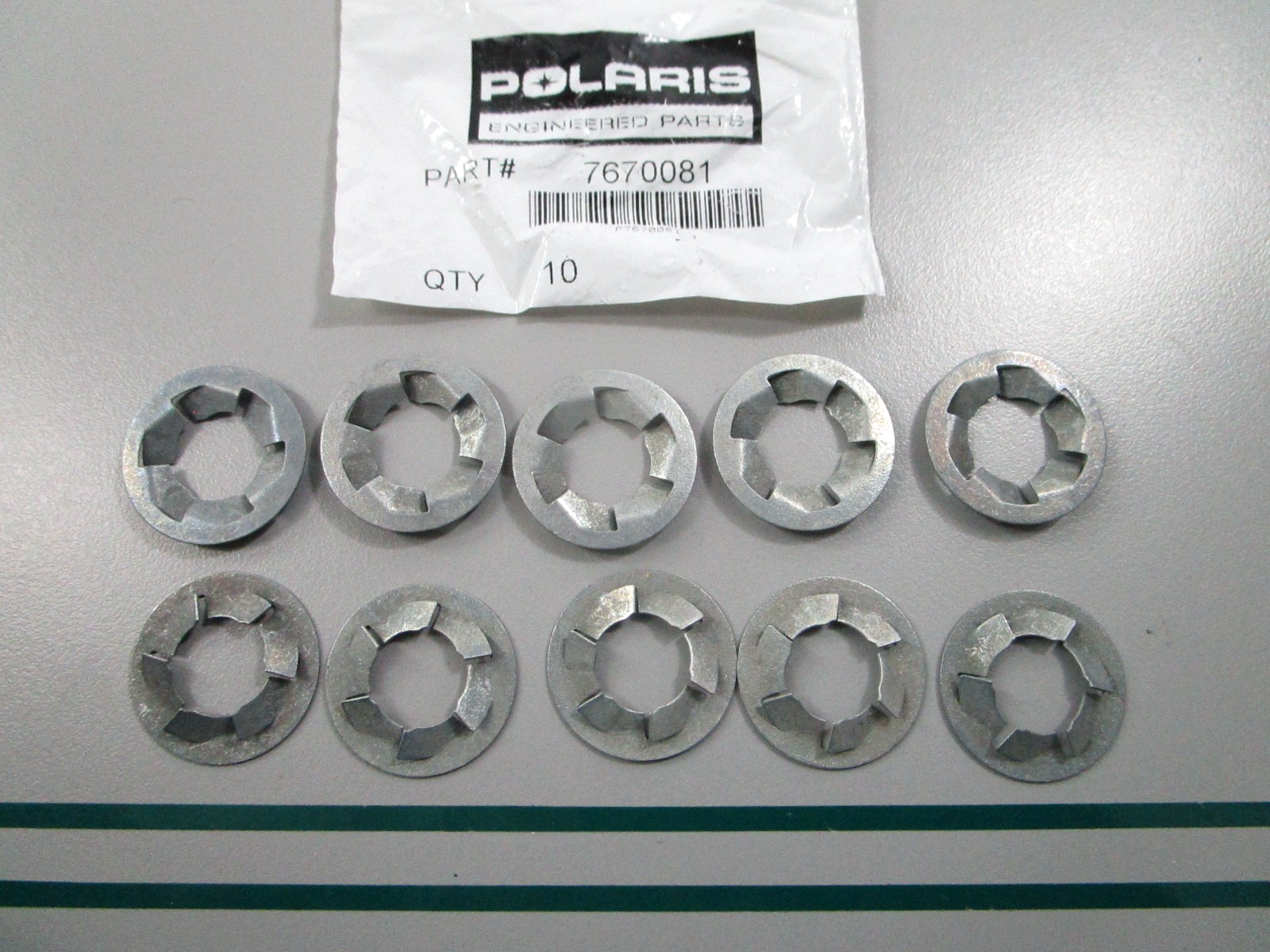 NEW OEM (LOT OF 10) 7670081 Polaris Push Nut 0810