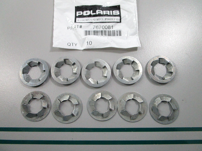 NEW OEM (LOT OF 10) 7670081 Polaris Push Nut 0810