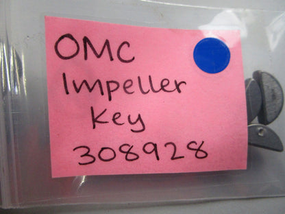 NEW OEM 308928 0308928 OMC Johnson Evinrude Impeller Key 0810