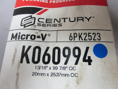 NEW K060994 Gates Micro-V 13/16" x 99 ⅞" Serpentine Belt 0720