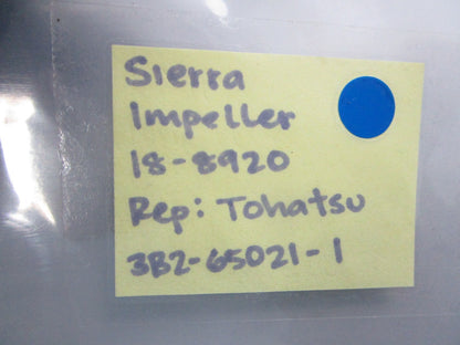 NEW 18-8920 Replaces: Tohatsu 3B2-65021-1 Sierra Impeller 0810