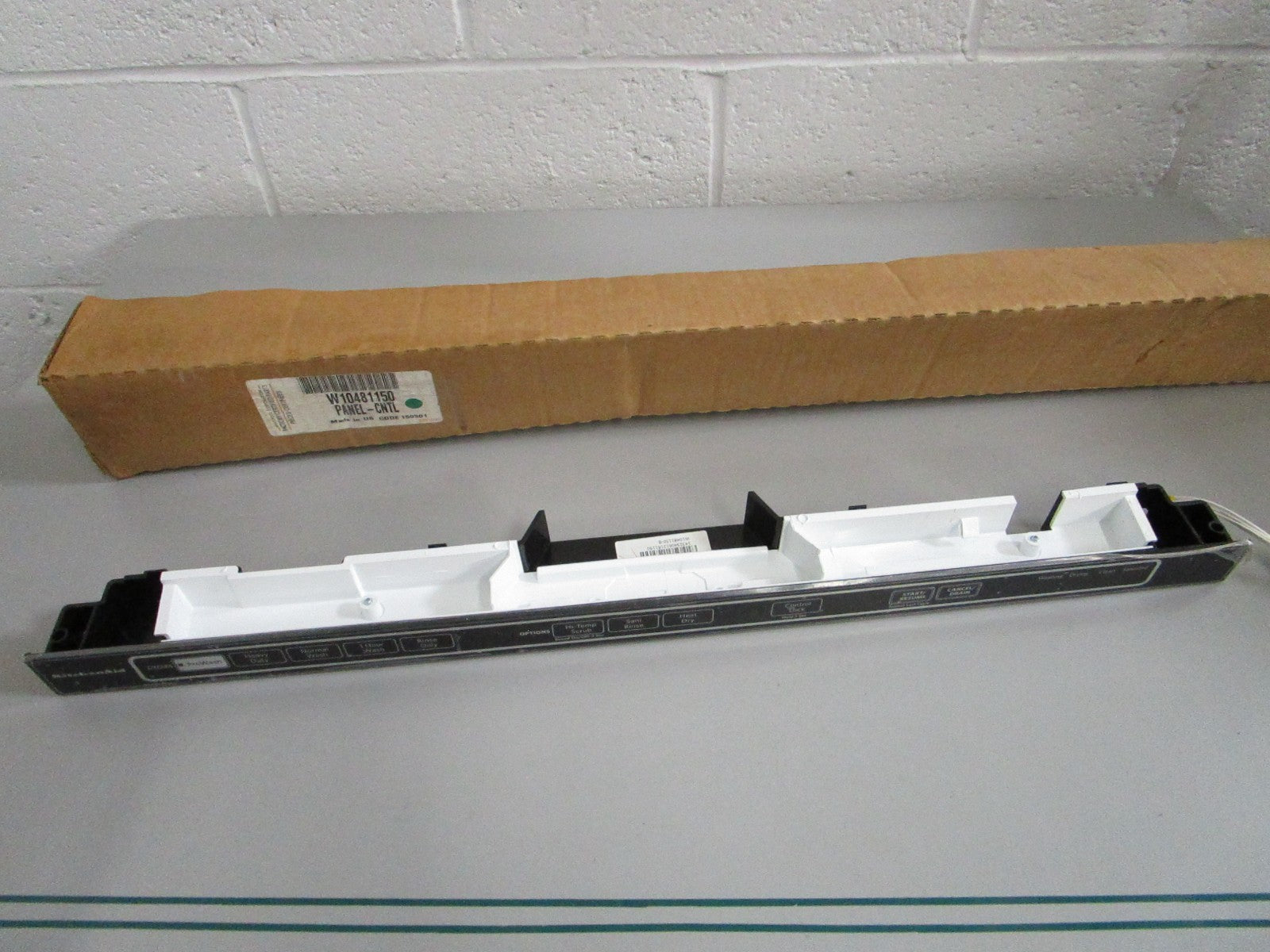 Whirlpool NEW OEM Dishwasher Control Panel W10481150 Genuine Factory Part 0820