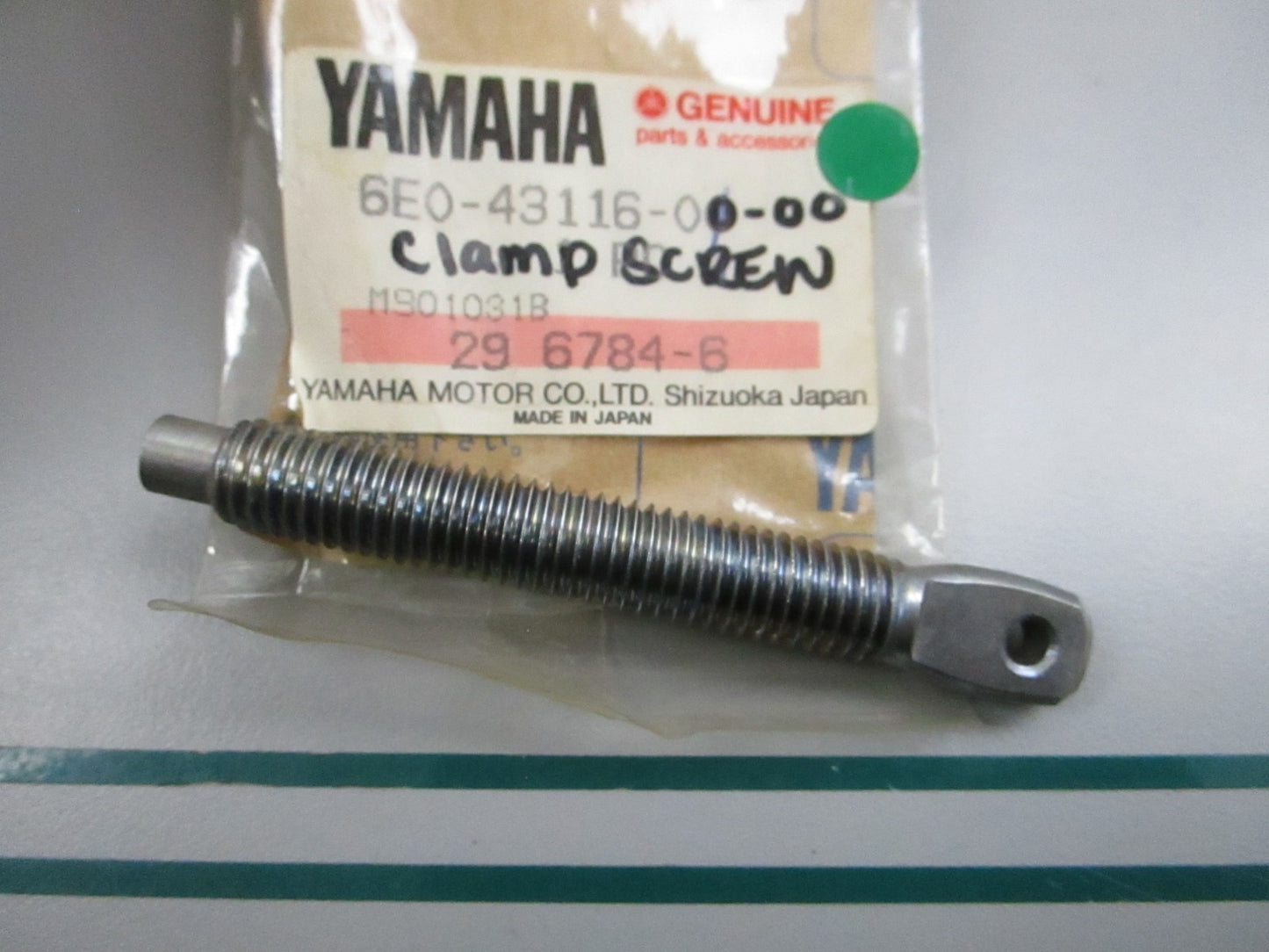 NEW OEM 6E0-43116-00-00 Yamaha Clamp Screw 0810