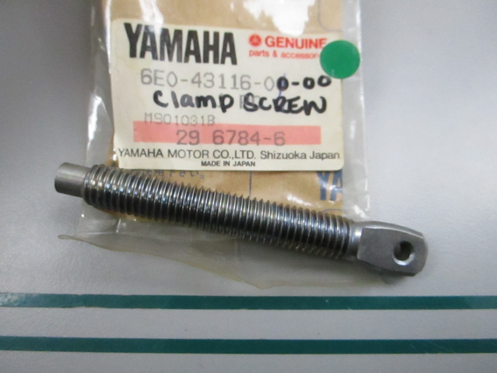 NEW OEM 6E0-43116-00-00 Yamaha Clamp Screw 0810