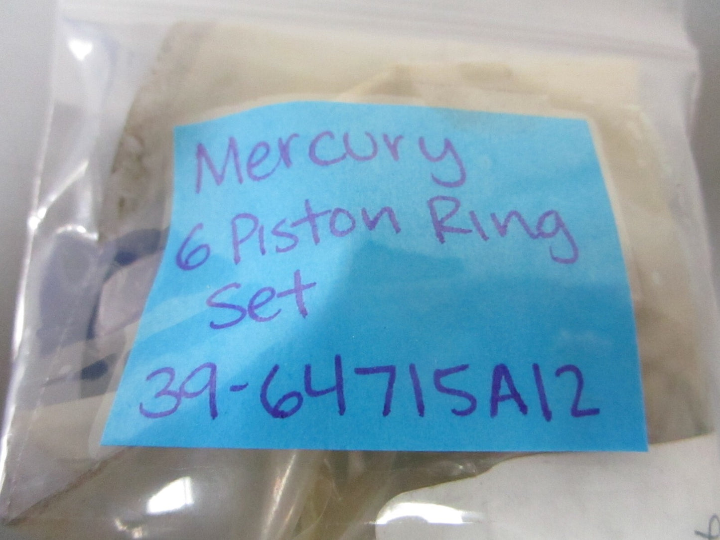 *NEW OEM* 0720 Mercury Quicksilver 6 Piston Ring Set 39-64715A12