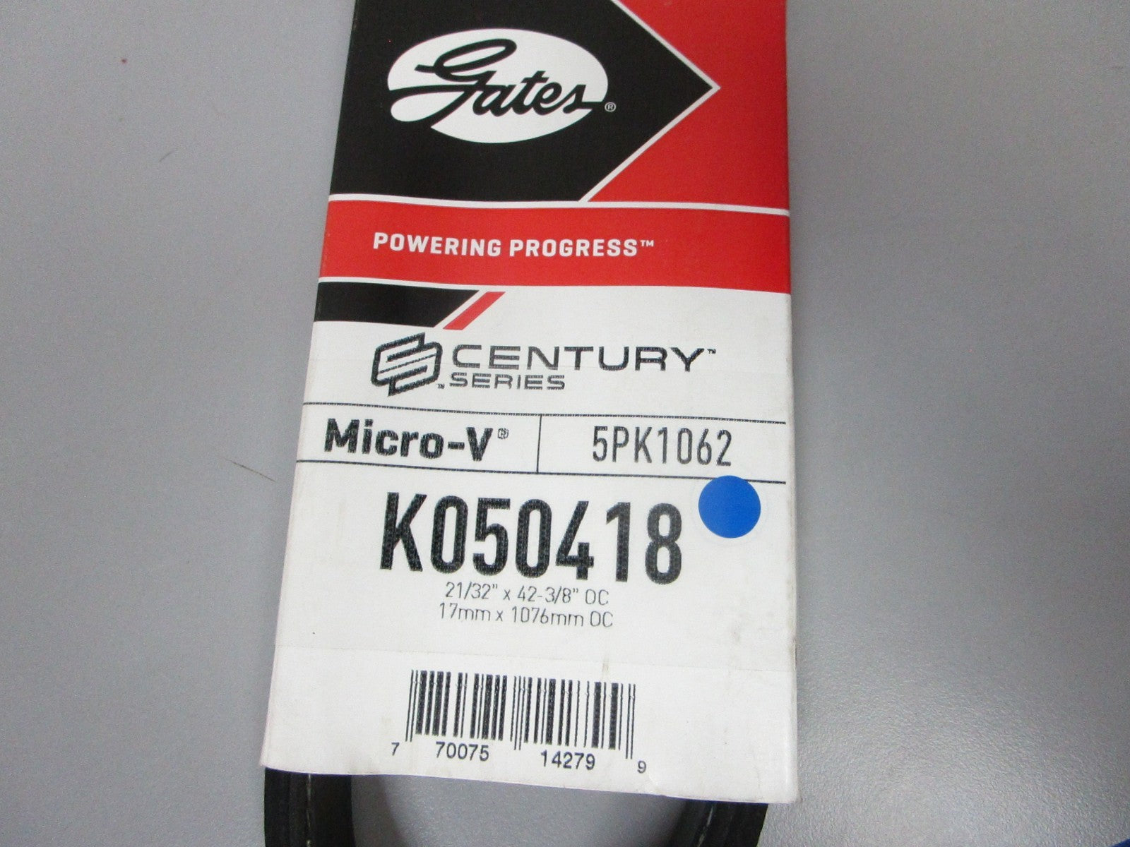 NEW K050418 Gates Micro-V 21/32" x 42 ⅜" Serpentine Belt 0720