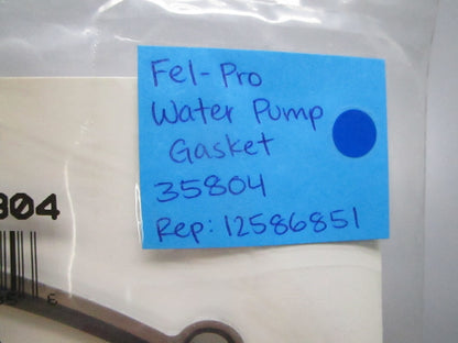 *NEW* 0810 Fel-Pro Water Pump Gasket 35804 Replaces: 12586851