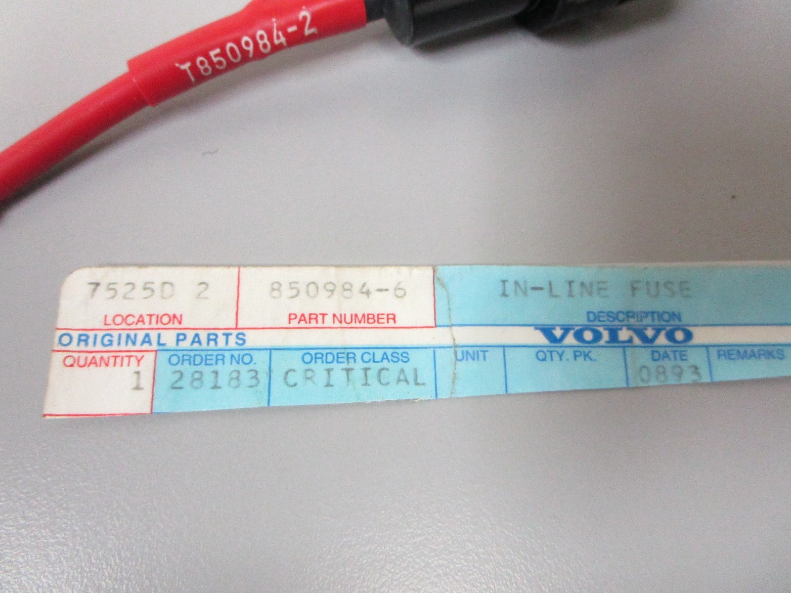 NEW OEM Volvo Penta 850984 Tron Heb In-Line Fuse 0720