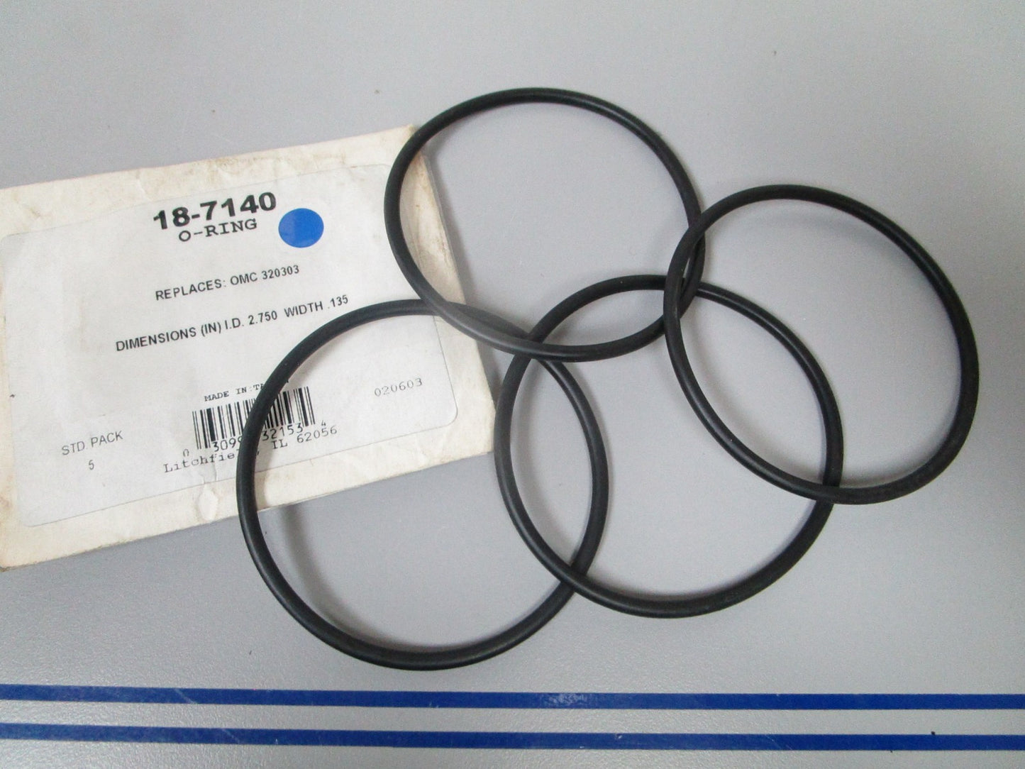 NEW (LOT OF 4) 18-7140 Replaces: OMC 320303 Sierra O-Ring 0810