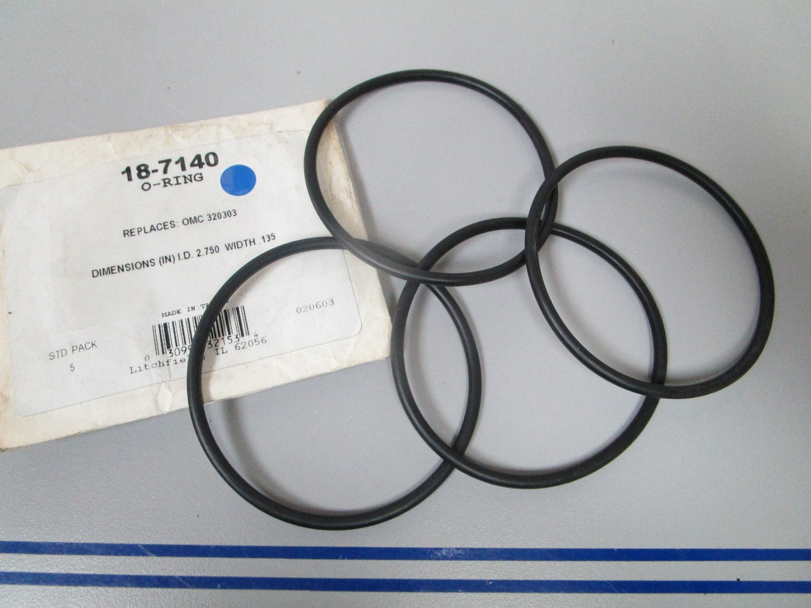 NEW (LOT OF 4) 18-7140 Replaces: OMC 320303 Sierra O-Ring 0810