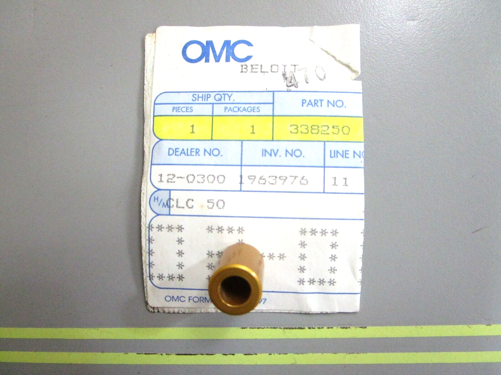 *NEW OEM* 0750 OMC Johnson Evinrude SPACER 338250 0338250