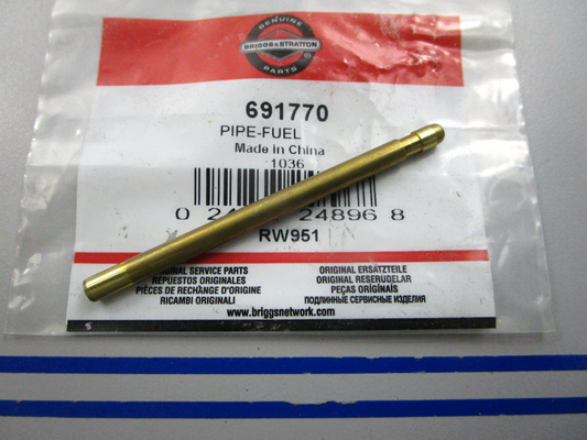 NEW OEM 691770 Briggs & Stratton Fuel Pipe 0810