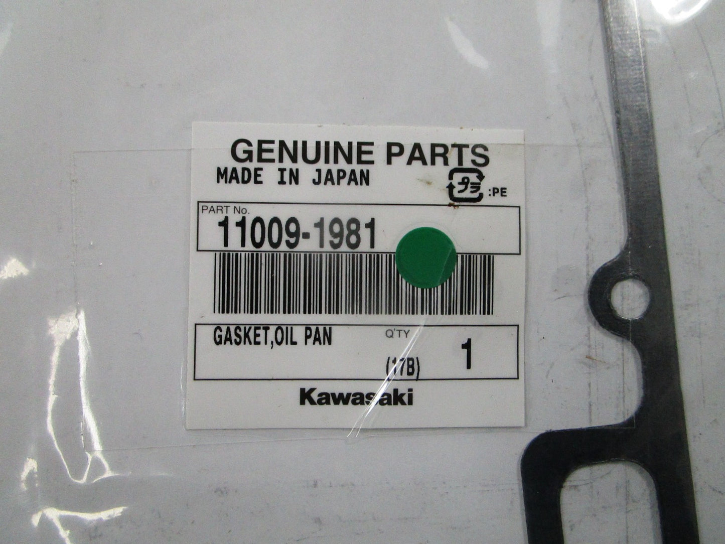 NEW OEM 11009-1981 Kawasaki Oil Pan Gasket 0810