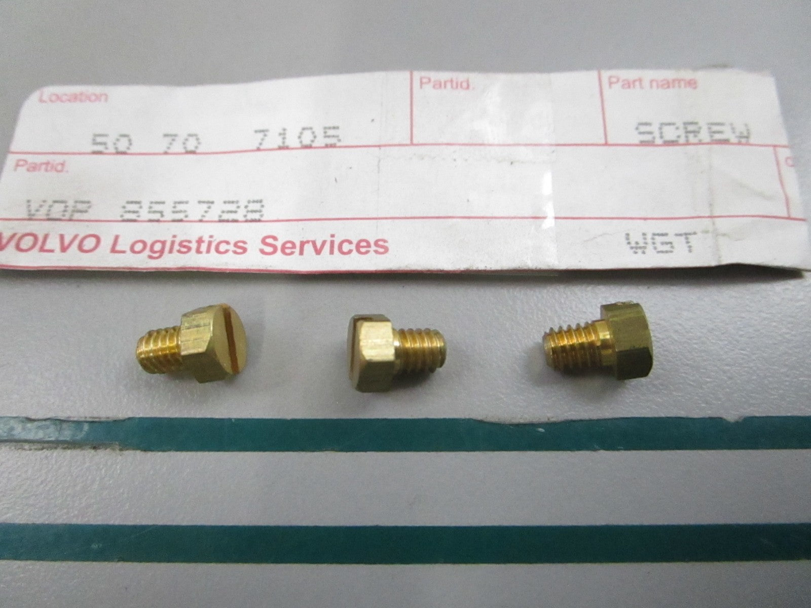 NEW OEM (LOT OF 3) 855728 Volvo Penta Screw 0810