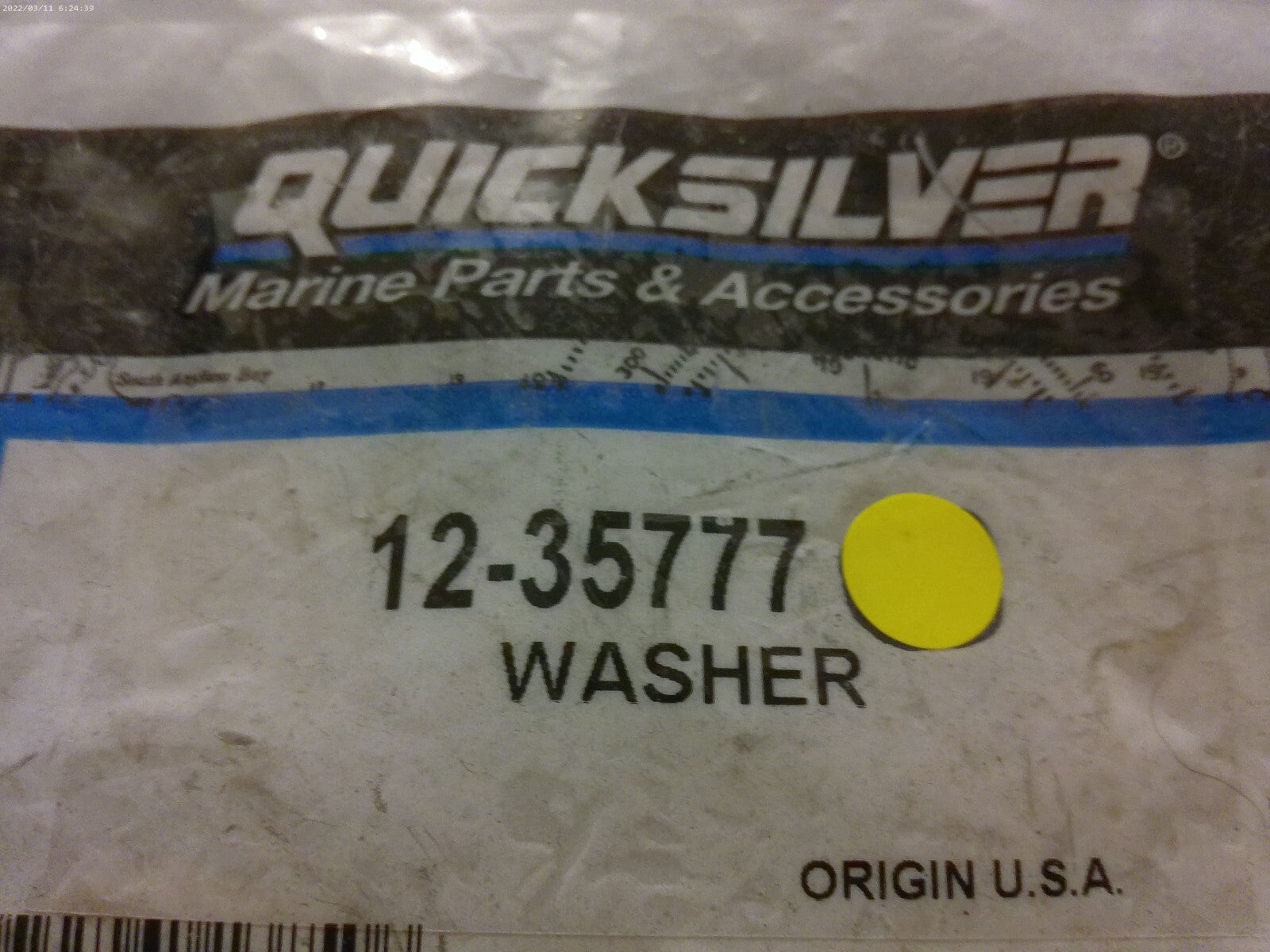 *NEW OEM* (LOT OF 2) 0810 Mercury Quicksilver Washer 12-35777