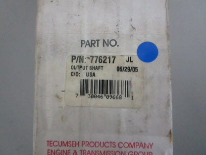 NEW OEM 776217 Tecumseh Output Shaft 0820