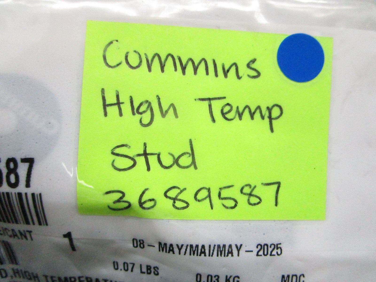 *NEW OEM* 0810 Cummins High Temp Stud 3689587