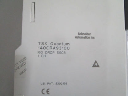 Schneider Modicon 140CRA93100 Quantum RIO Drop Adaptor Module 1CH NEW OEM 0820