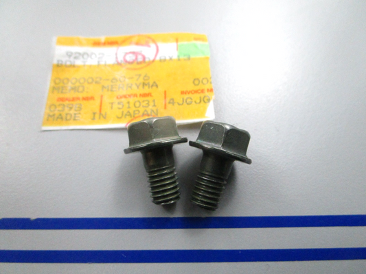 NEW OEM (LOT OF 2) Kawasaki 92002-1737 8 x 13 Flanged Bolt 0810