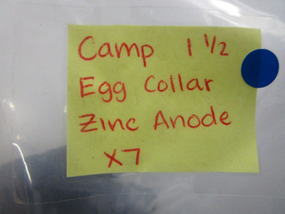 *NEW* 0810 Camp 1-1/2" Egg Collar Zinc Anode X7