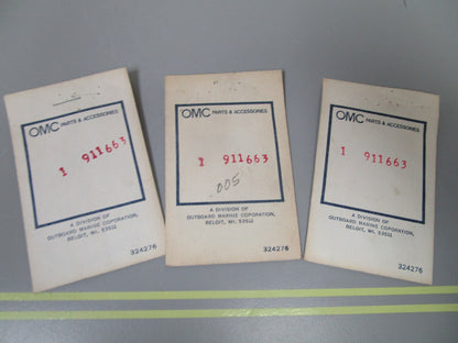 *NEW OEM* (LOT OF 3) 0810 OMC Johnson Evinrude .005 Shim 911663 0911663