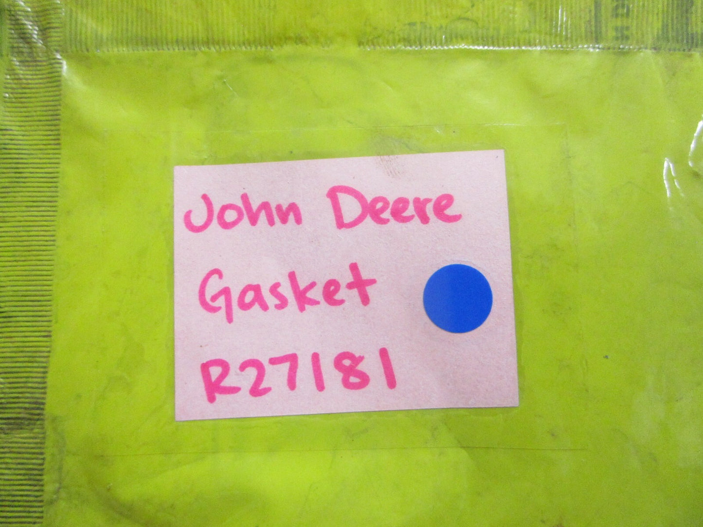 *NEW OEM* 0810 John Deere Gasket R27181
